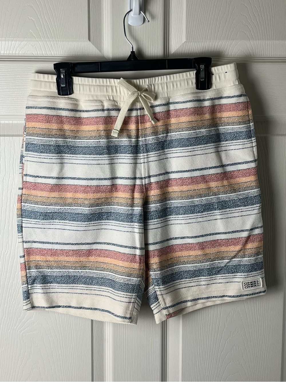 O'Neill Cream Striped Hybrid Shorts